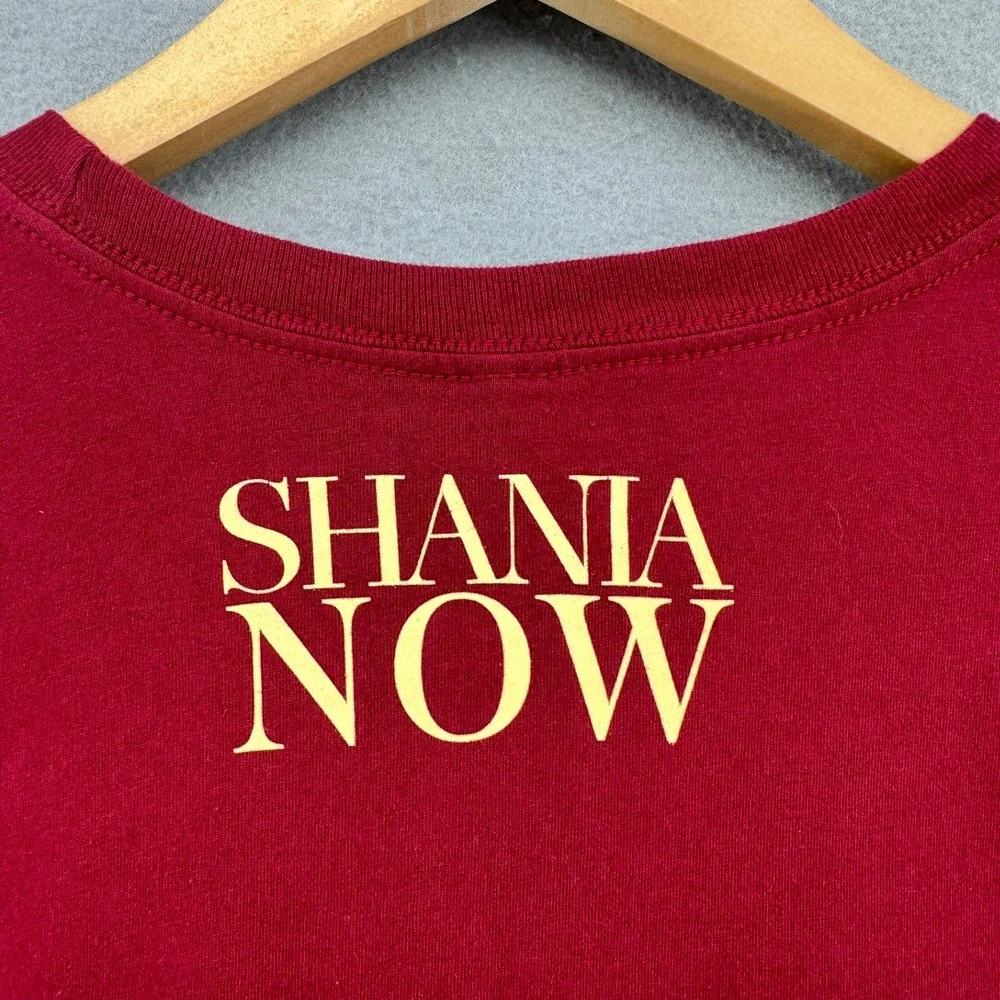 2018 Shania Twain Now Tour Tshirt Red SZ XL Baggy Concert Music Country Western - Picture 3 of 8